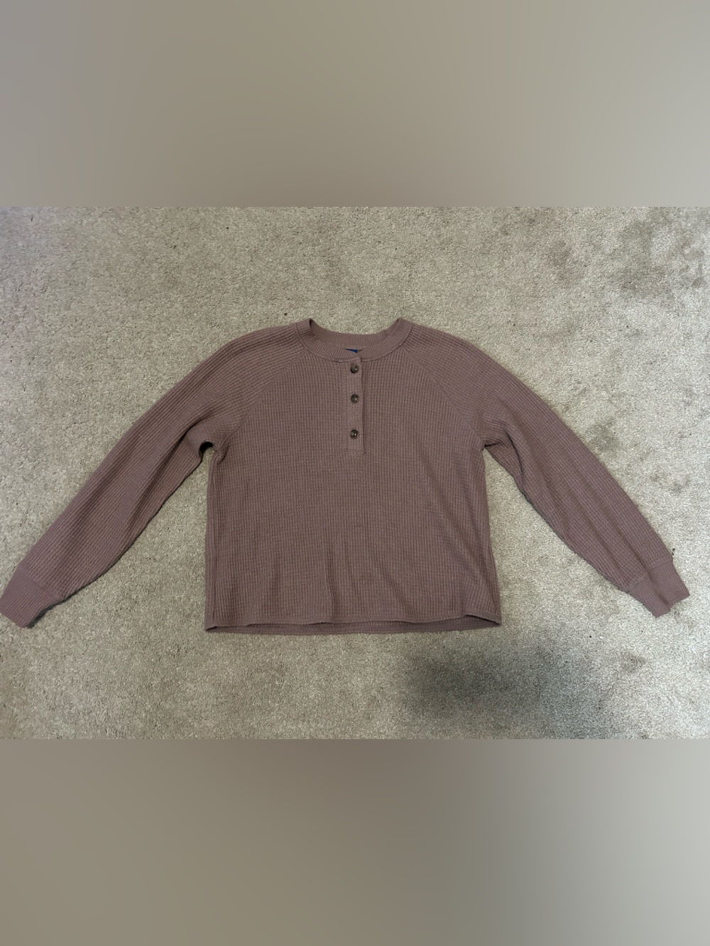 Old Navy Waffle Knit Top size: medium